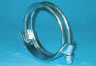 DOUBLE BOLT HOSE CLAMPS